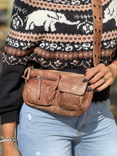 Wade Leather Sling (Bronze) by Free People - theClothesRak