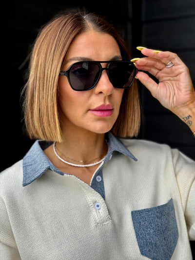 Aviator Sunglasses (Black)