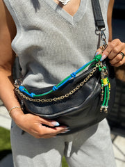 Laramie Bag Charm (Green/Blue Combo)