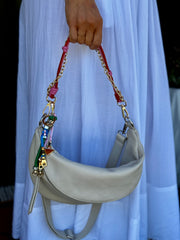 Laramie Bag Charm (Pink/Orange Combo)
