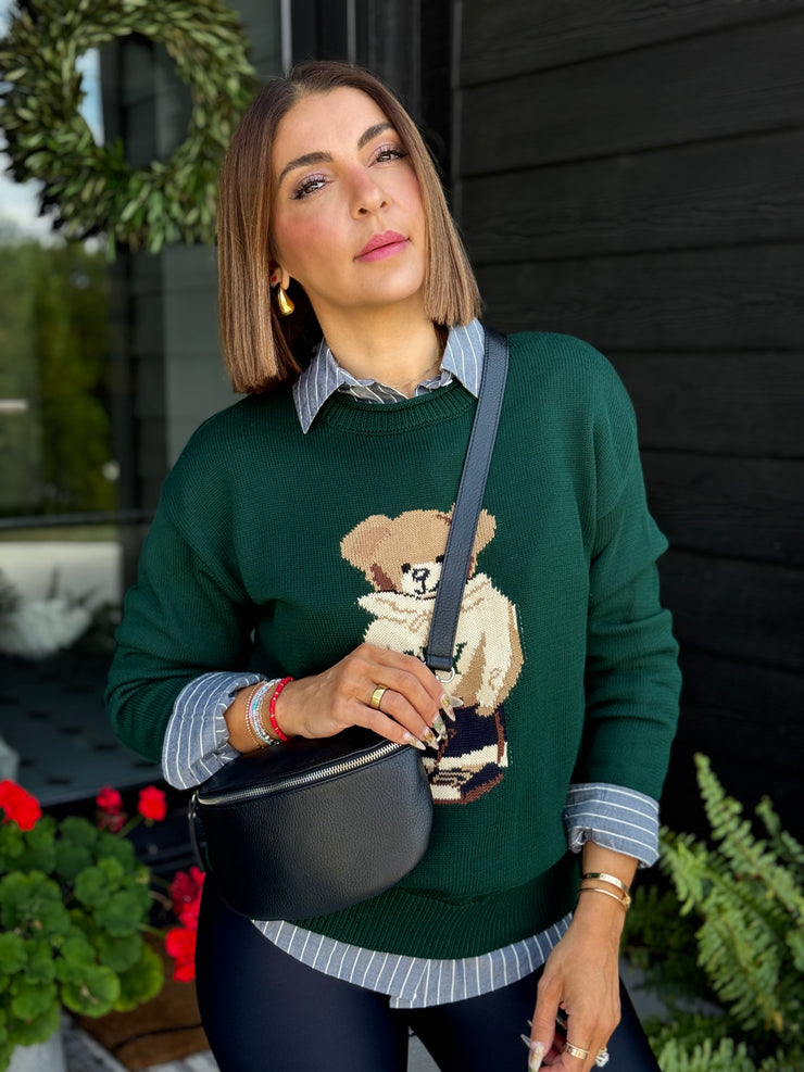 Baby Nicoletta Leather Sling Bag