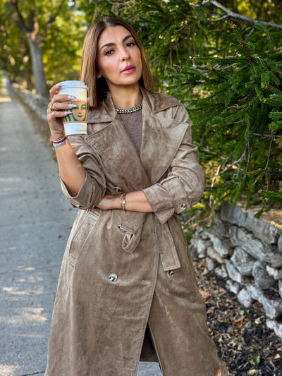 Dorian Suede Trench by Z Supply