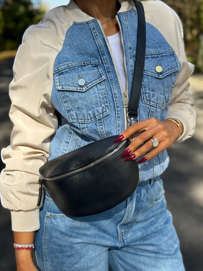 Baby Nicoletta Leather Sling Bag - theClothesRak