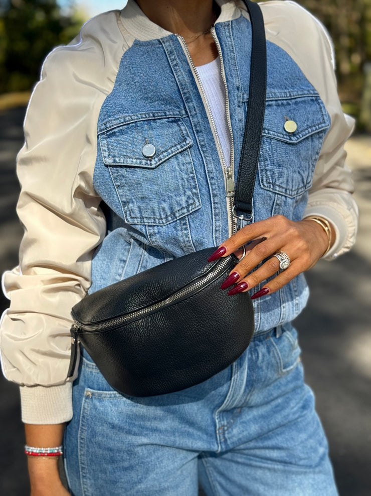 Baby Nicoletta Leather Sling Bag - theClothesRak