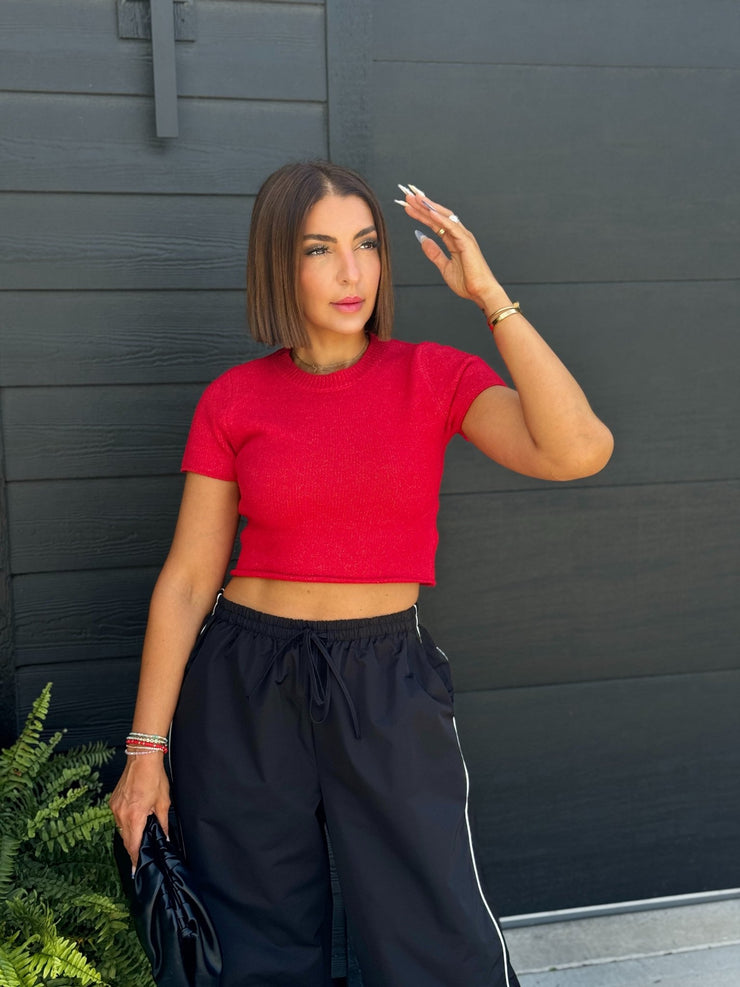 Becky Top (Red) - theClothesRak