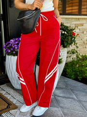 Britton Track Pant (Red) - theClothesRak