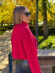 Carissa Sweater (Red) - theClothesRak