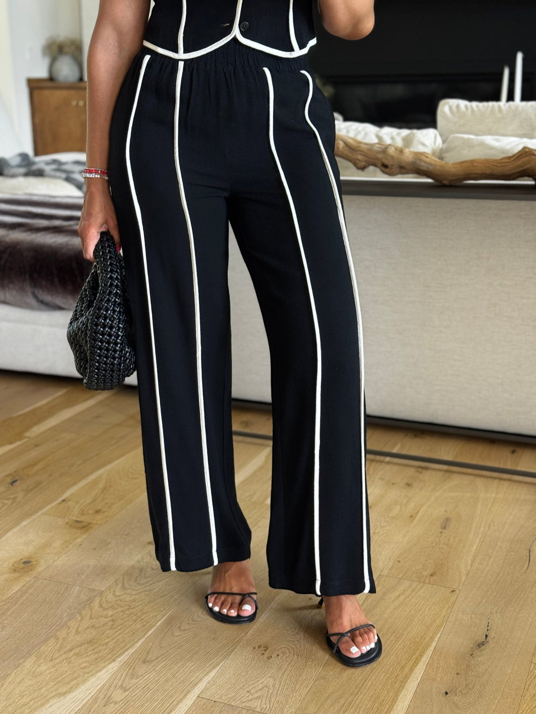 【mnem】Eden Stripe Skirt Pants Rails Emmie Pants in Mariner White Stripe | REVOLVE