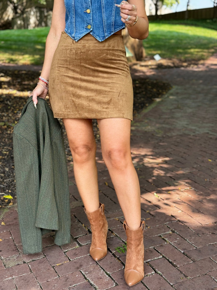 Ciera Suede Skirt by Z Supply - theClothesRak