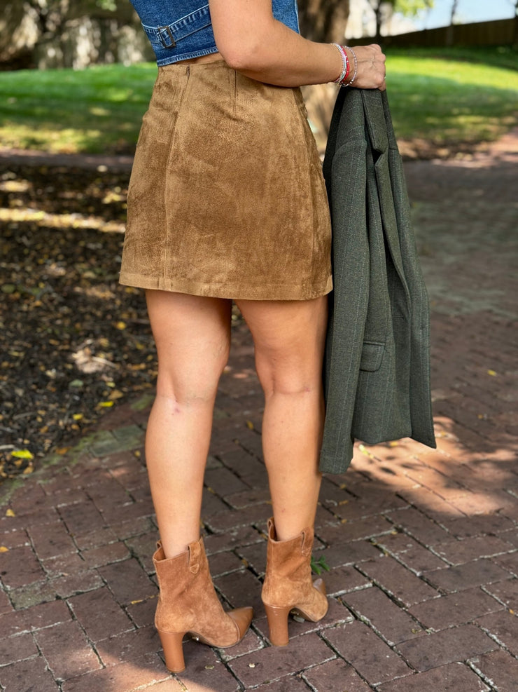 Ciera Suede Skirt by Z Supply - theClothesRak