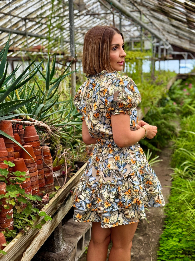 Clementine Elastic Waist Mini Dress (Meadow) by Buddy Love - theClothesRak