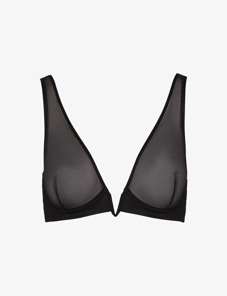 Commando Chic Mesh Plunge Underwire Bra - theClothesRak