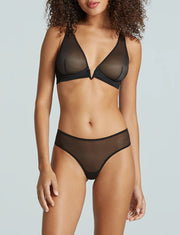 Commando Chic Mesh Plunge Underwire Bra - theClothesRak