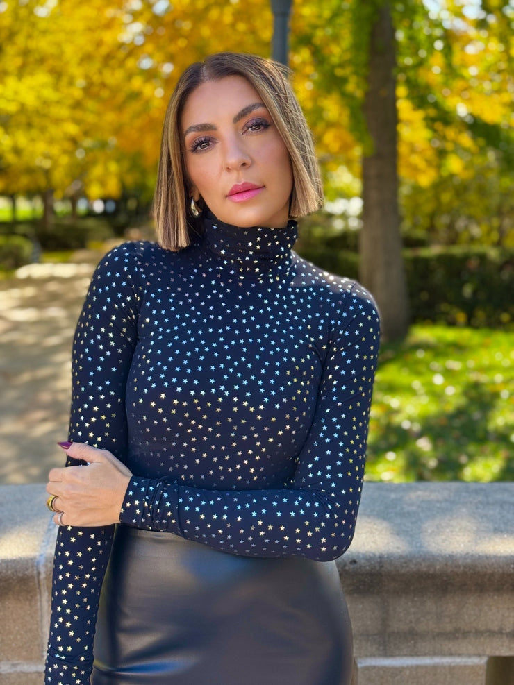 Commando Classic Turtleneck Bodysuit (Silver Star) - theClothesRak