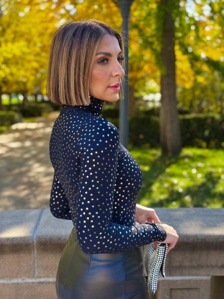 Commando Classic Turtleneck Bodysuit (Silver Star) - theClothesRak