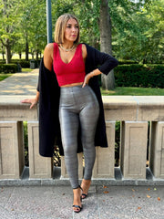 Commando Faux Leather Legging (Glen Plaid) - theClothesRak