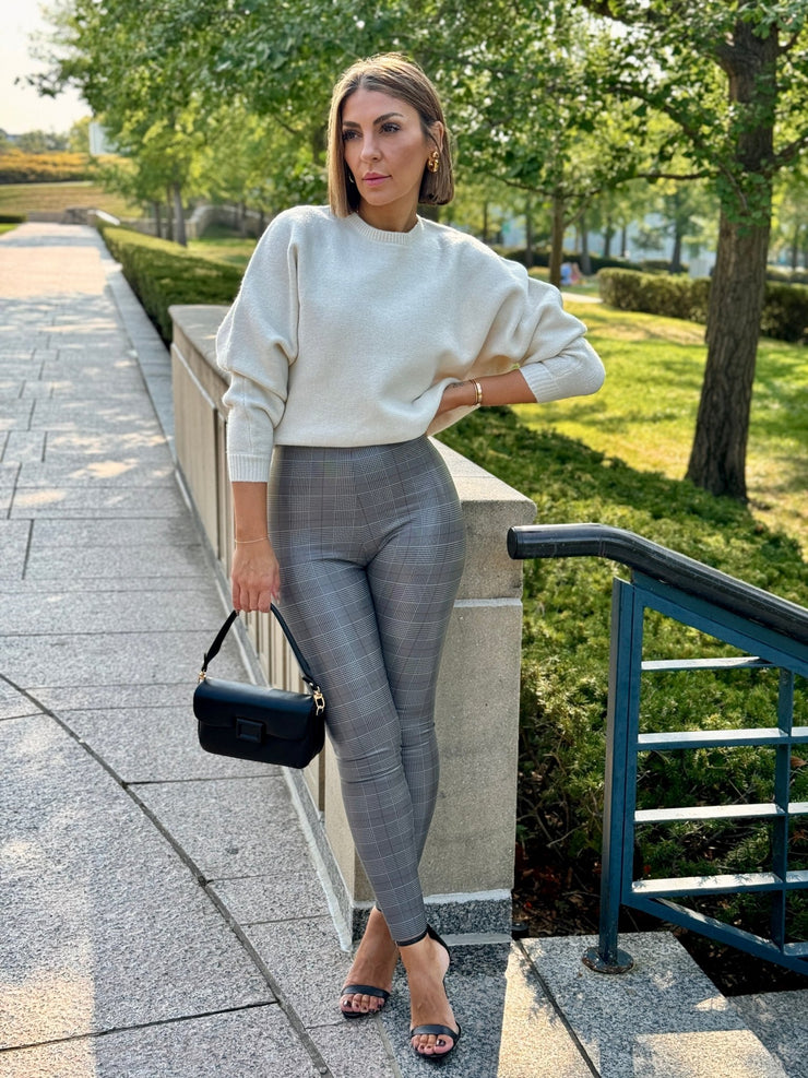 Commando Faux Leather Legging (Glen Plaid) - theClothesRak