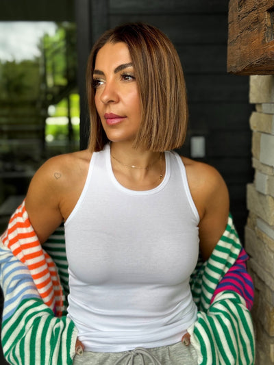 Commando Luxury Ribbed Tank (White) - theClothesRak