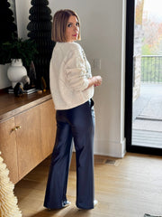 Commando Matte Metallic Wide Leg Trouser - theClothesRak