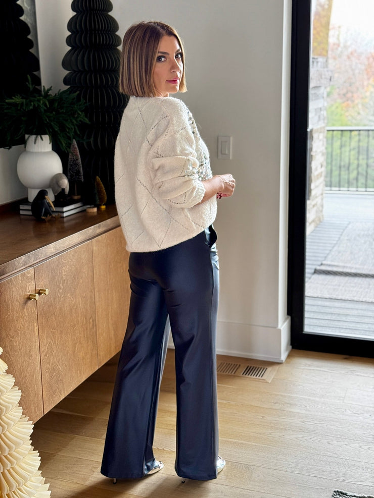 Commando Matte Metallic Wide Leg Trouser - theClothesRak