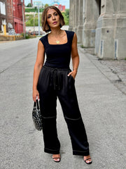Commando Neoprene Cap Sleeve Bodysuit - theClothesRak