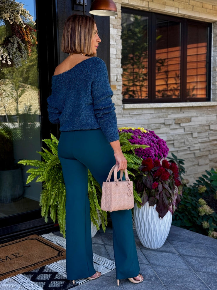 Commando Neoprene Wide Leg Pant (Juniper) - theClothesRak