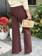Commando Neoprene Wide Leg Pant (Oxblood) - theClothesRak