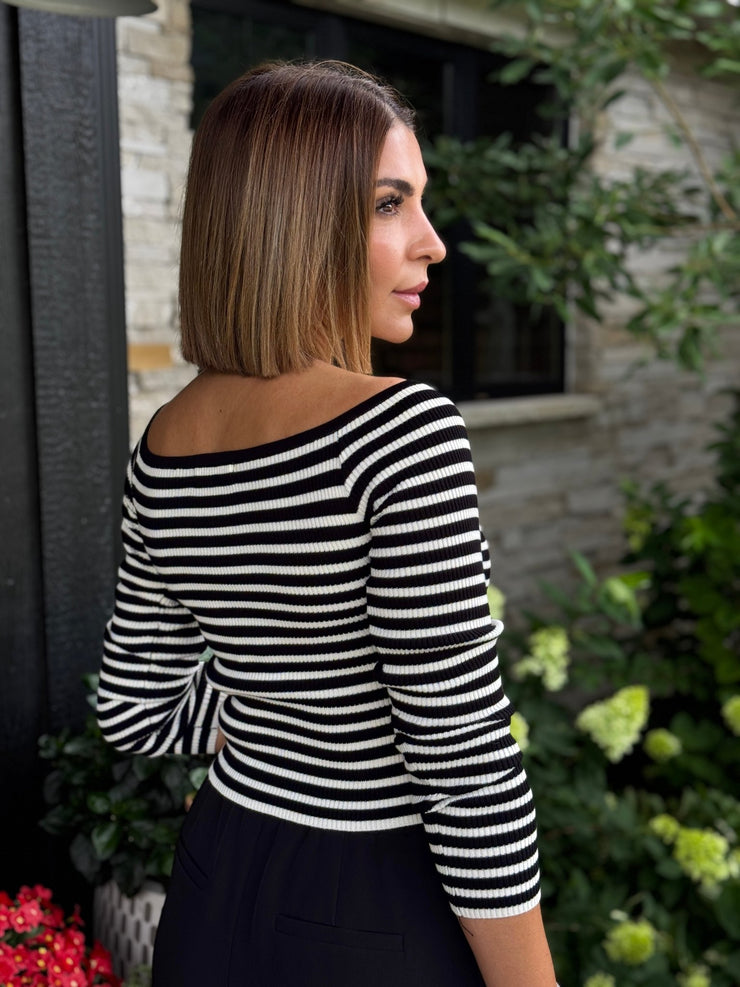 Elaine Sweater (Black) - theClothesRak