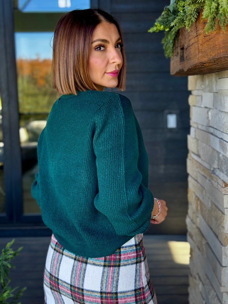 Eliza Cardigan (Hunter Green) - theClothesRak