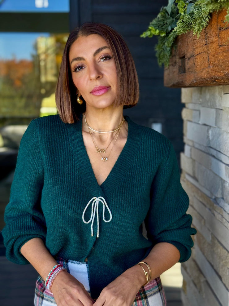 Eliza Cardigan (Hunter Green) - theClothesRak