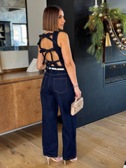 Fiona Denim Pant Set - theClothesRak