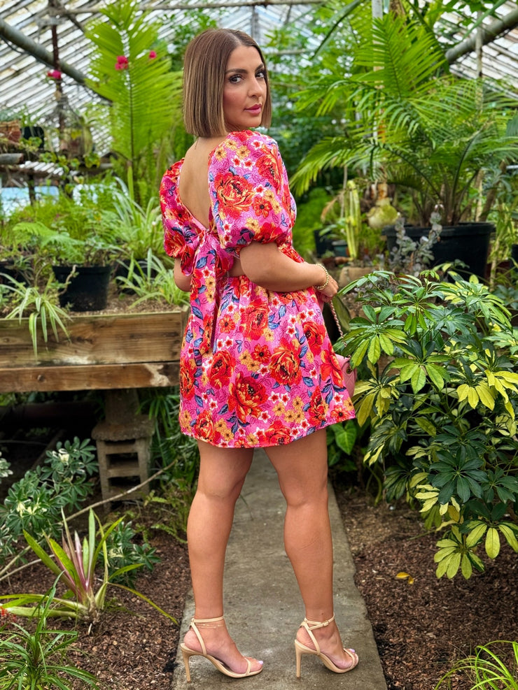 Hannah Elastic Waist Mini Dress (Daisy Days) by Buddy Love - theClothesRak