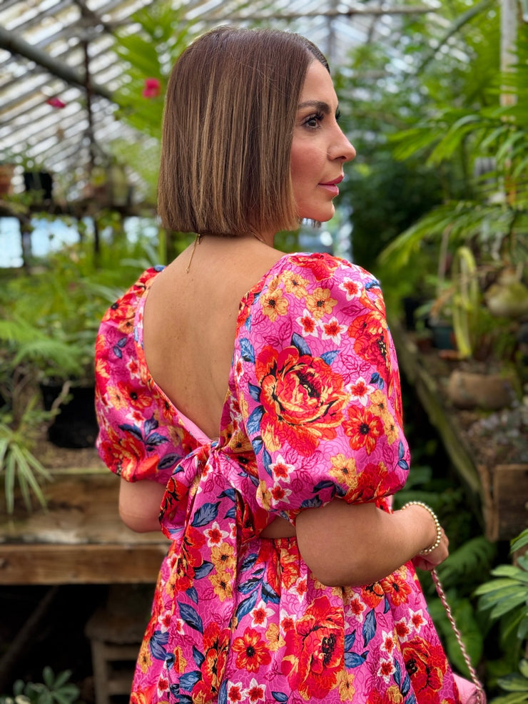 Hannah Elastic Waist Mini Dress (Daisy Days) by Buddy Love - theClothesRak