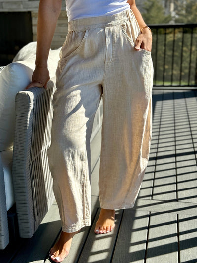High Road Pull-On Barrel Pant by Free People (Birch) - theClothesRak