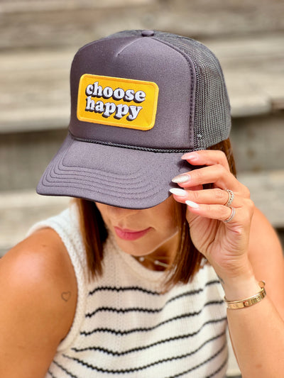 Choose Happy Trucker Hat