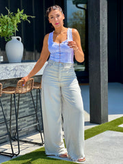 Old West Slouchy Denim (Mushroom) by Free People