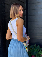 Jaidynn Whipstitch Tank (White) by Z Supply - theClothesRak