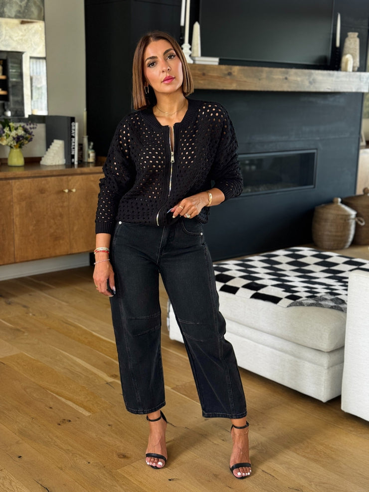 Jenny Cardigan (Black) - theClothesRak