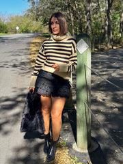 Jesslyn Sweater (Black/Taupe) - theClothesRak