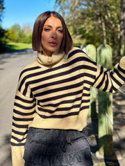 Jesslyn Sweater (Black/Taupe) - theClothesRak