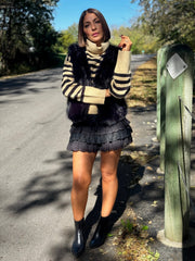 Jesslyn Sweater (Black/Taupe) - theClothesRak