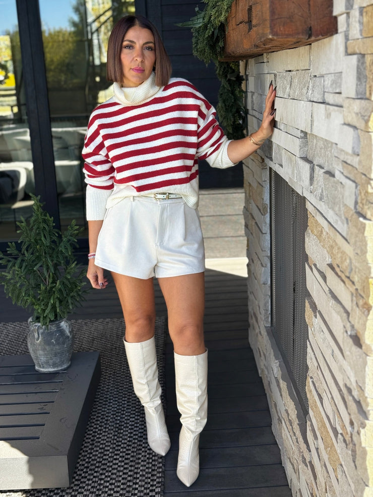 Jesslyn Sweater (Cream/Red) - theClothesRak