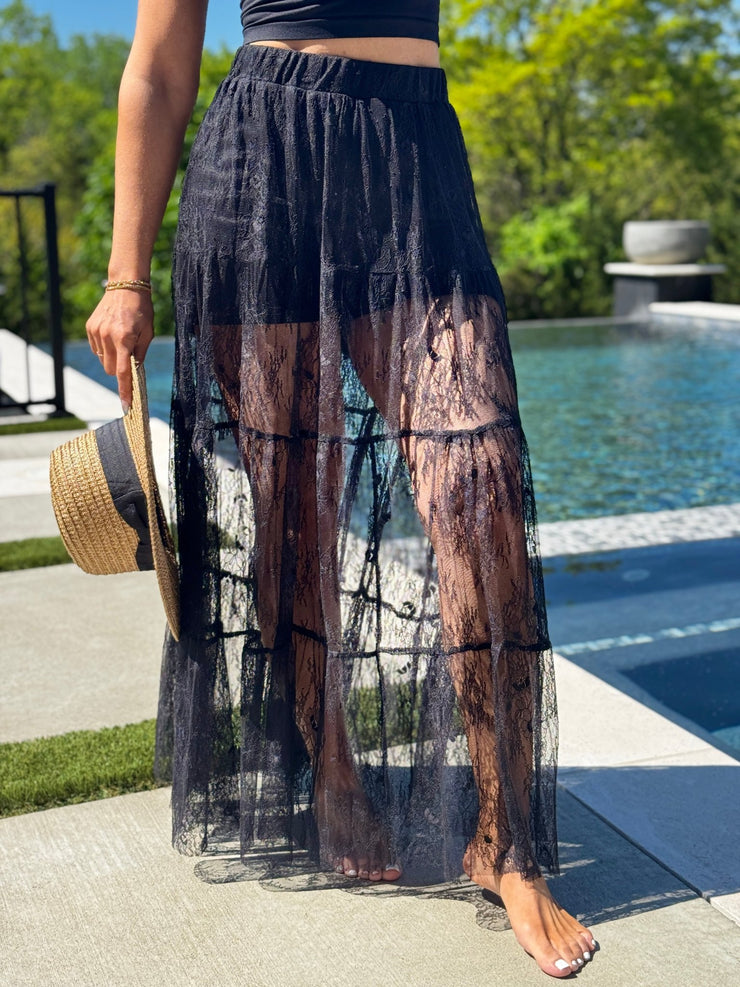 Kelsi Skirt (Black) - theClothesRak