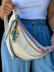 Laramie Bag Charm (Pink/Blue) - theClothesRak