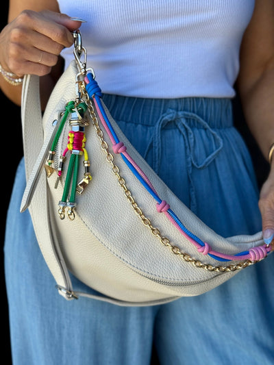 Laramie Bag Charm (Pink/Blue) - theClothesRak