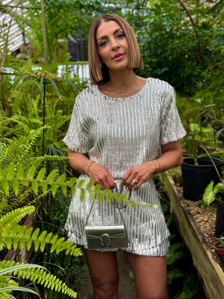 Laura Sequin Set (White) by Buddy Love - theClothesRak