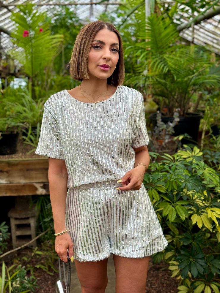 Laura Sequin Set (White) by Buddy Love - theClothesRak