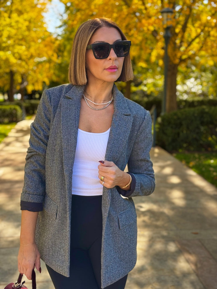 Leighton Herringbone Blazer by Z Supply - theClothesRak