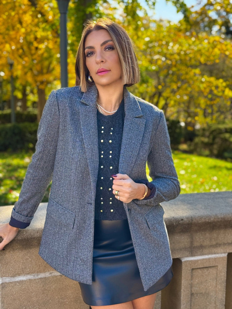 Leighton Herringbone Blazer by Z Supply - theClothesRak