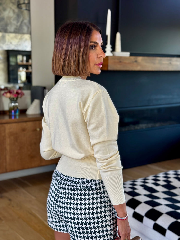 Lidia Sweater (Cream) - theClothesRak